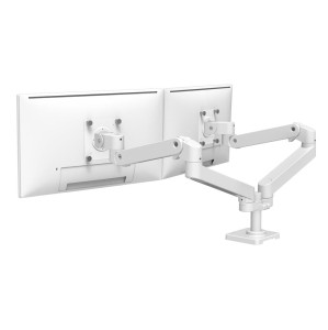 Ergotron LX PRO Dual Side-by-Side Arm - dwuramienny uchwyt biurkowy na dwa monitory (biały)