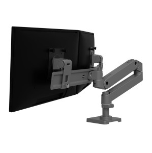 Ergotron LX PRO Dual Direct Desk Mount - uchwyt biurkowy na dwa monitory (ciemnoszary) 