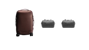 Zestaw Walizka Travel Line Peak Design Roller Pro Carry-On Eclipse – Ciemny fiolet x1 + Pokrowiec Travel Line Peak Design Shoe Pouch - na buty x2