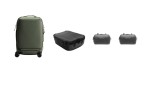 Zestaw Walizka Peak Design Roller Pro Carry-On Sage + Wkład Travel Line Peak Design Camera Cube v2 X-Large - Czarny + Pokrowiec Travel Line Peak Design Shoe Pouch - na buty x2