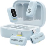 Zestaw bezprzewodowy Hollyland LARK A1 Combo z USB-C+ Lightning (Sky Blue)
