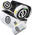 Hollyland Lark M2 USB-C - bezprzewodowy mikrofon krawatowy USB-C (Duo - kość słoniowa)