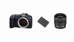 Aparat Canon EOS R8 + dodatkowy akumulator LP-E17 + RF 35mm f/1.8 IS Macro STM + dodaj w koszyku mikrofon kierunkowy Canon DM-E1 gratis