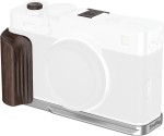 SmallRig 6236 - płytka montażowa w kształcie litery L z drewnianym uchwytem do aparatu FUJIFILM X-E5 (heban, srebrny)
