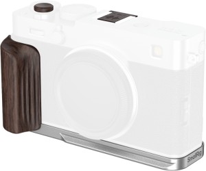 SmallRig 6236 - płytka montażowa w kształcie litery L z drewnianym uchwytem do aparatu FUJIFILM X-E5 (heban, srebrny)