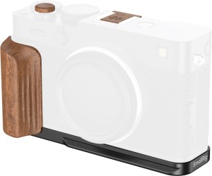 SmallRig 5985 - płytka montażowa w kształcie litery L z drewnianym uchwytem do aparatu Fujifilm X-E5 (palisander, czarny)