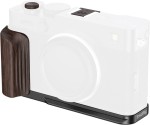 SmallRig 6237 - płytka montażowa w kształcie litery L z drewnianym uchwytem do aparatu Fujifilm X-E5 (heban, czarny)