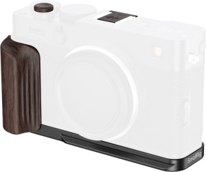 SmallRig 6237 - płytka montażowa w kształcie litery L z drewnianym uchwytem do aparatu Fujifilm X-E5 (heban, czarny)