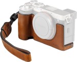SmallRig 5015 - zestaw, skórzany półfuterał do Sony a7C II i a7CR brązowy