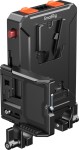 SmallRig 5881 - inteligentny adapter zasilania z płytką montażową do akumulatorów V-Mount (wersja z mocowaniem na 2x pręt 15mm)