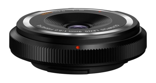 Olympus Body Cap Lens 9 mm f/8 Fisheye Biały