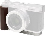 SmallRig 5943 - montażowa płytka L-kształtna z drewnianym uchwytem do Panasonic Lumix L10 (srebrna)