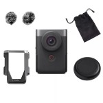 Aparat Canon PowerShot V10 Advanced Vlogging Kit srebrny | oferta teb edukacja