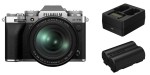 Aparat Fujifilm X-T5 + XF 16-80 srebrny - oferta specjalna + ładowarka BC-W235 i akumulator NP-W235