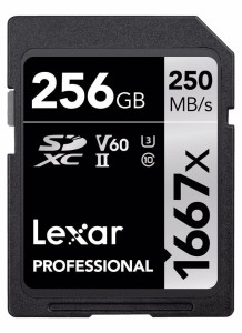Karta pamięci Lexar Pro 1667X SDXC UHS-II U3 (V60) R250/W120 256GB - oferta specjalna