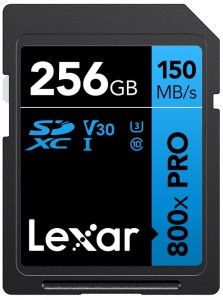 Lexar SDXC 800x Pro UHS-I cards, C10 (V30) U3, R150/W45, 256GB - oferta specjalna