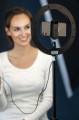 Lampa pierścieniowa LED Newell RL-10A + statyw