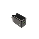 Adapter sieciowy XTORM 18W wymienne wtyczki - czarny