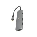 XTORM Adapter USB-C Hub 4-in-1 (pleciony kabel) szary_3 (1).jpg