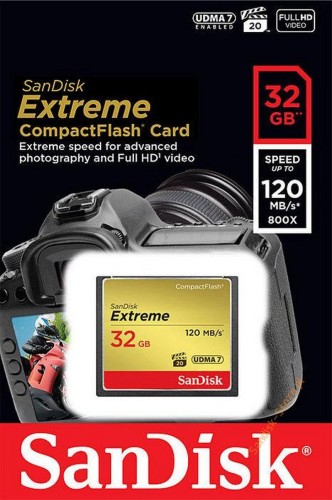 Karta pamięci Sandisk CF 32 GB Extreme 120 MB/s
