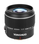 Obiektyw Yongnuo YN 42,5 mm f/1,7 do Micro 4/3