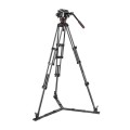 Statyw Manfrotto Twin Carbon z dolną rozpórką + głowica 504X z płaską bazą Pro Video_2 (1).jpg