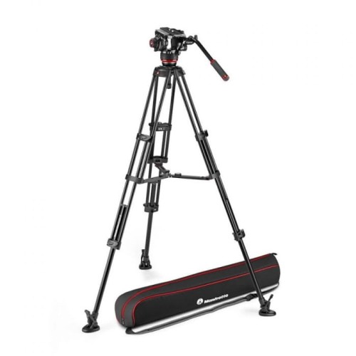 Statyw Manfrotto MVK504XTWINMA Twin Alu ze środkową rozpórką + głowica 504X z płaską bazą Pro Video_1 (1).jpg
