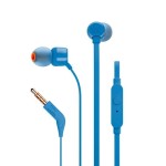 Słuchawki przewodowe douszne z mikrofonem T110 JBL niebieskie