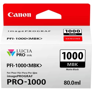 Kaseta z matowym czarnym atramentem Canon PFI-1000MBK