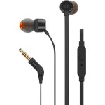 Słuchawki przewodowe douszne z mikrofonem T110 JBL czarne