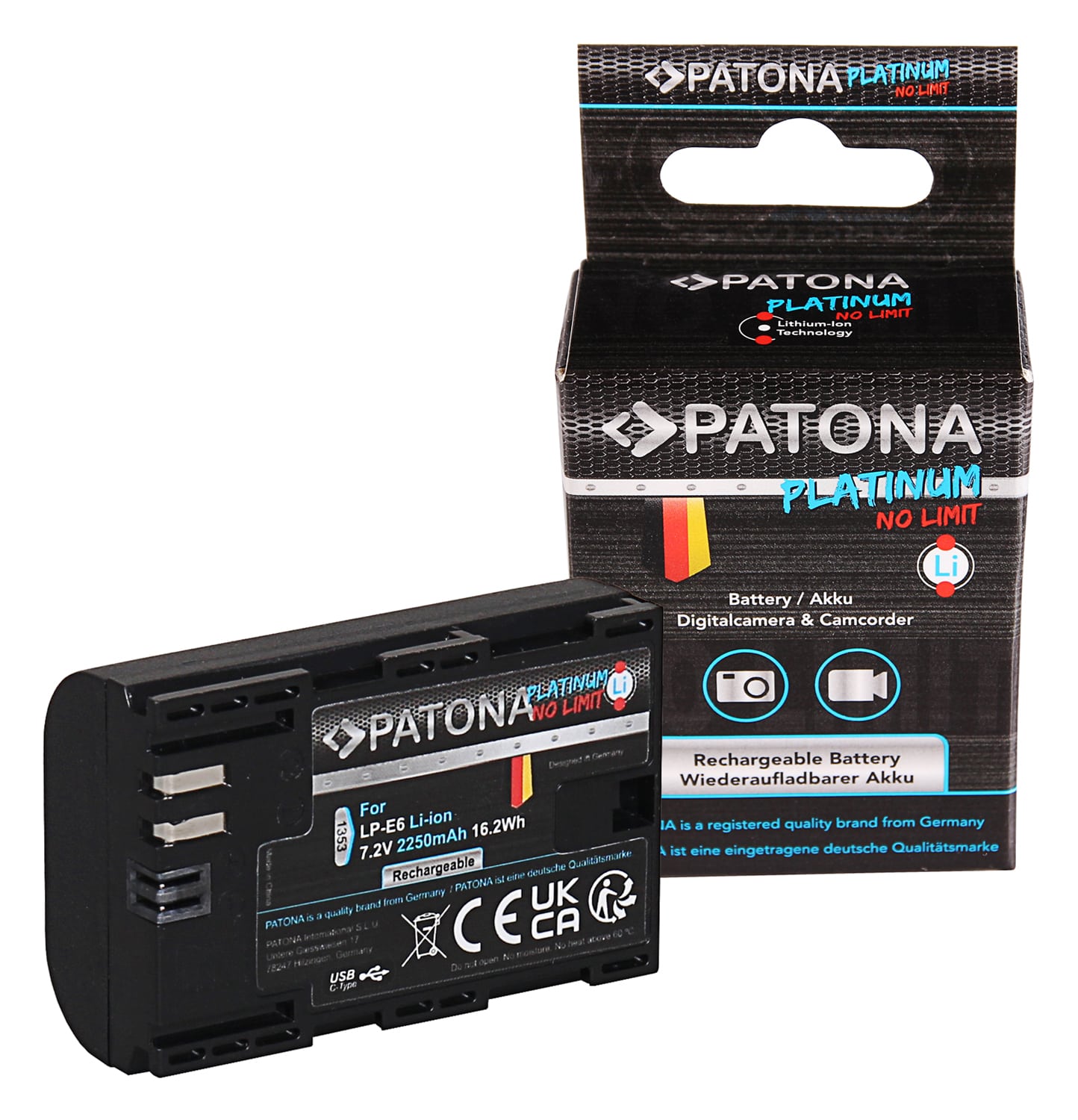 Akumulator PATONA Platinum LP-E6 z USB-C