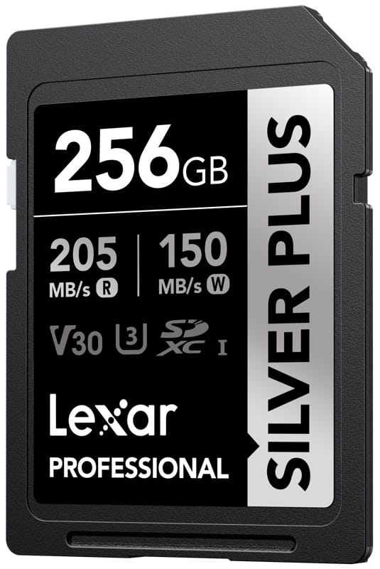Karta pamięci Lexar SDXC Professional SILVER Plus 1066x UHS-I/U3/A2/4K R205/W150 (V30) 256GB