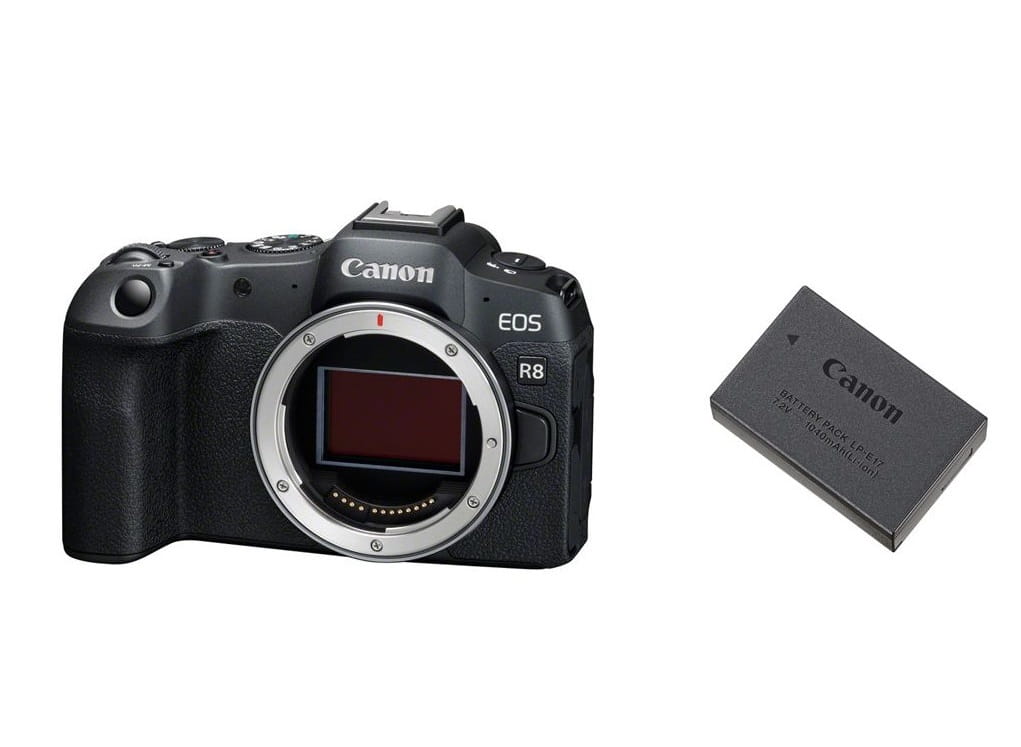 Aparat Canon EOS R8 body + dodatkowy akumulator LP-E17 + kurs szybki start z rabatem 50%