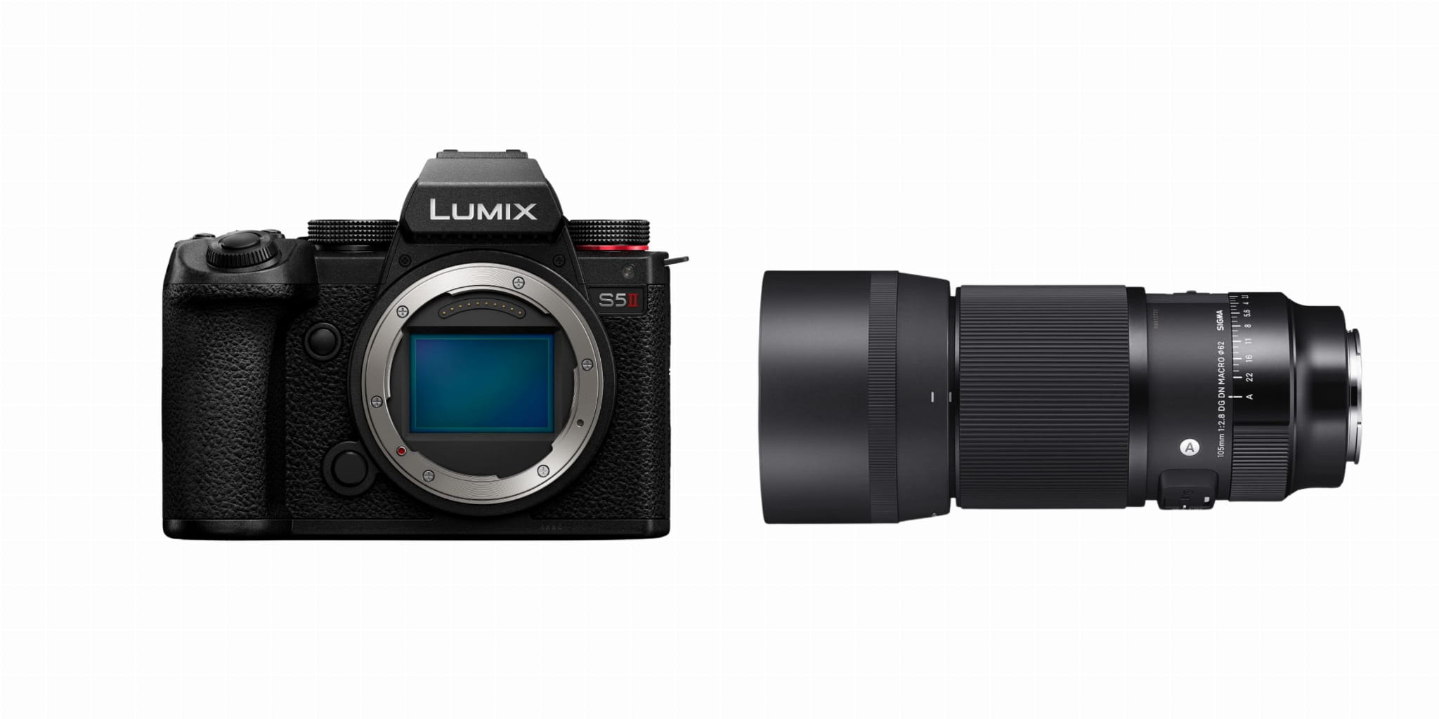 Aparat Panasonic LUMIX S5II + Sigma 105mm F2.8 DG DN MACRO ART Leica L
