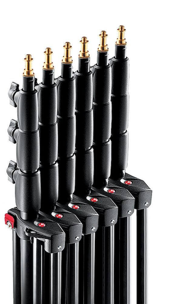 Zestaw Manfrotto 1004BAC-3 - 3x statyw oświetleniowy 1004BAC