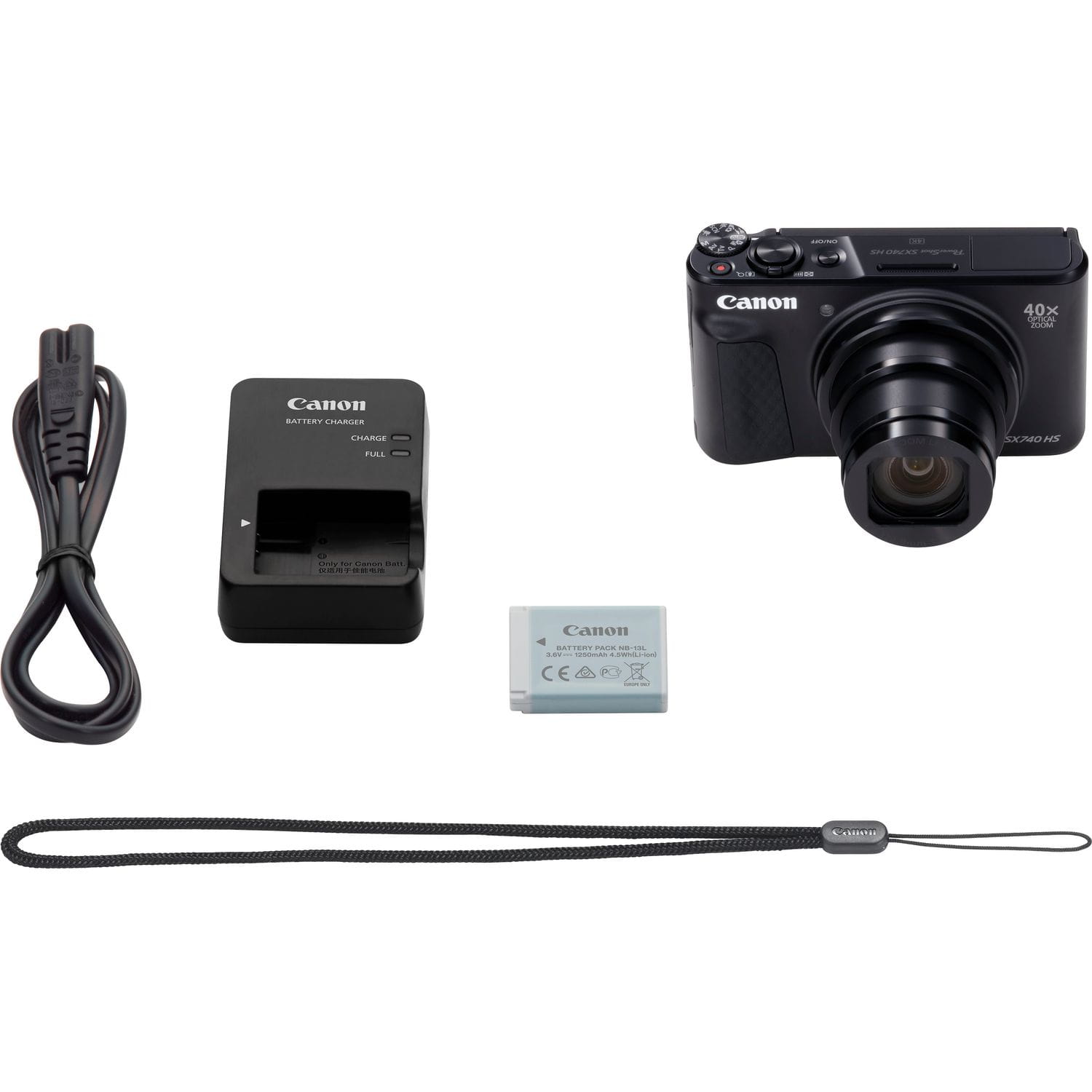 Canon PowerShot SX740 HS zawartość zestawu