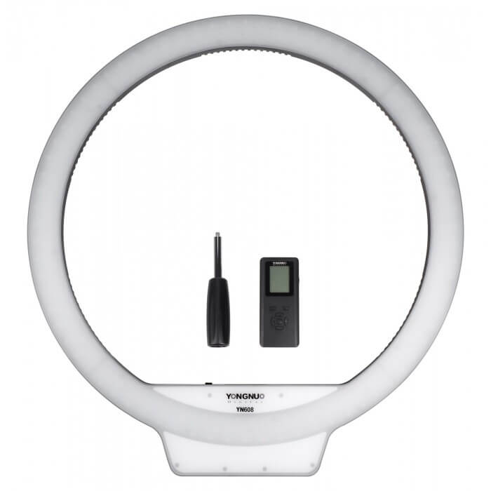Lampa pierścieniowa LED Yongnuo YN608 - WB 3200 K - 5500 K