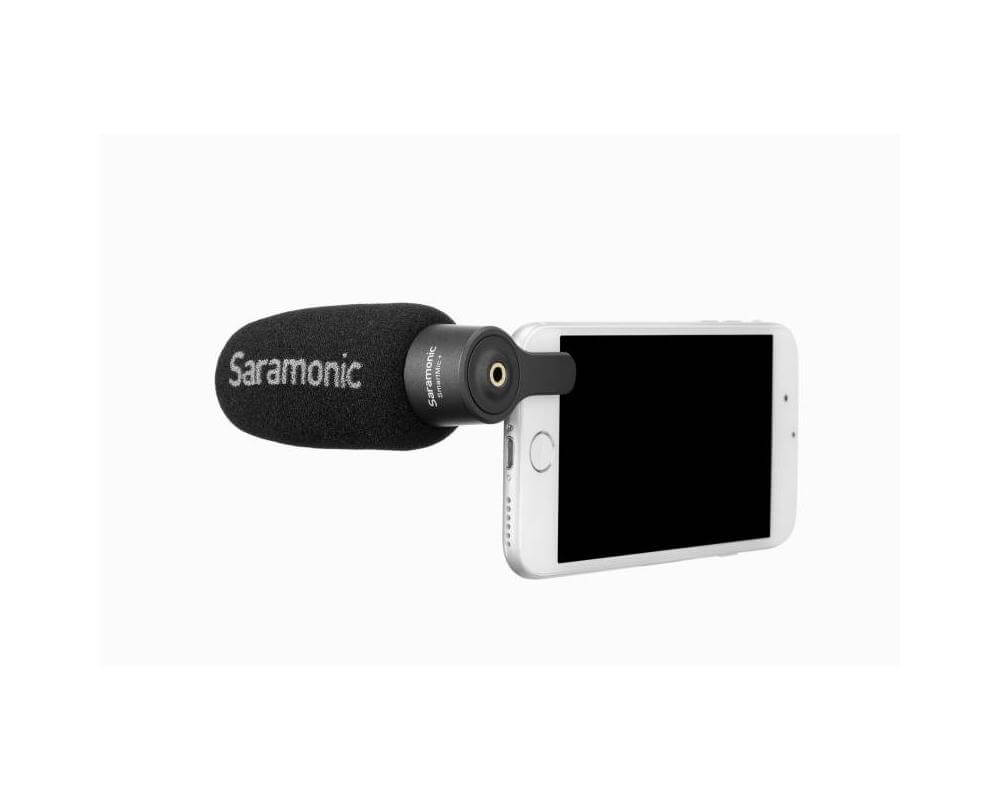 Mikrofon pojemnościowy Saramonic SmartMic+ do smartfonów ze złączem mini Jack TRRS