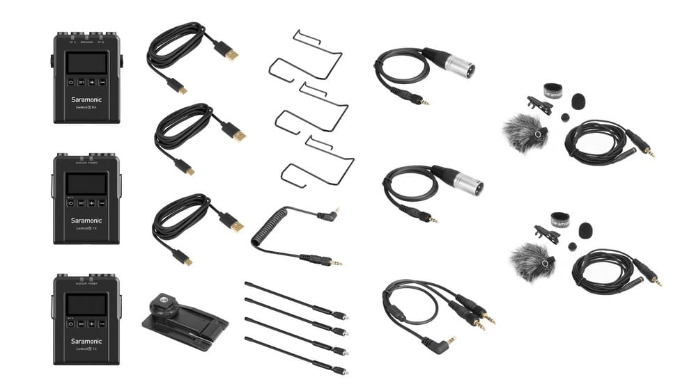 zestaw do transmisji dźwięku saramonic uwmic9s kit 2 (rx9 + tx9 + tx9)