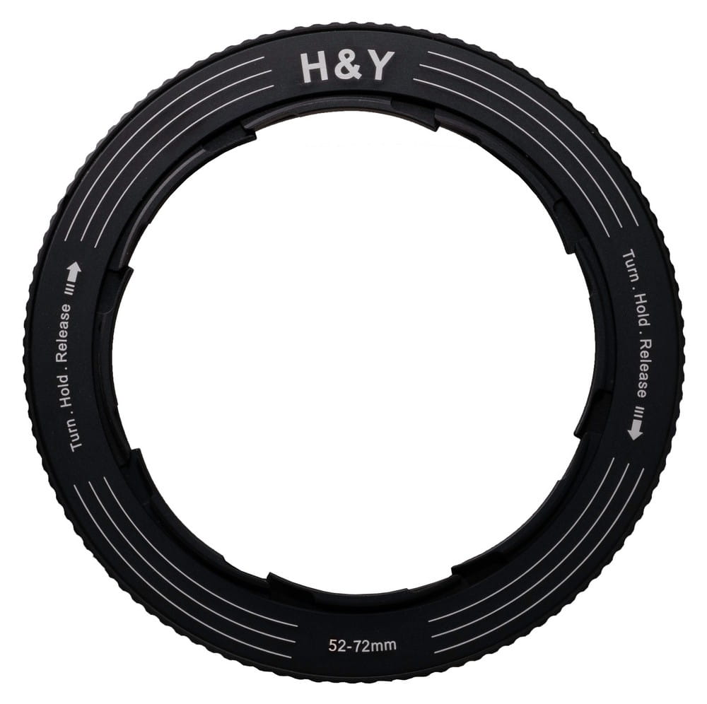 uchwyt filtrowy regulowany h&y revoring 52-72 mm do filtrów 77 mm