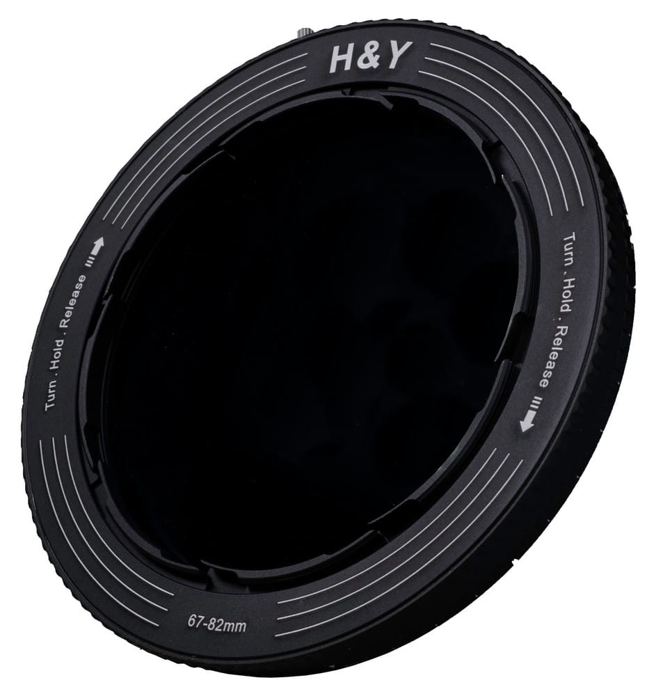 h&y revoring 67-82 mm z filtrem szarym nd3-1000 i polaryzacyjnym cpl