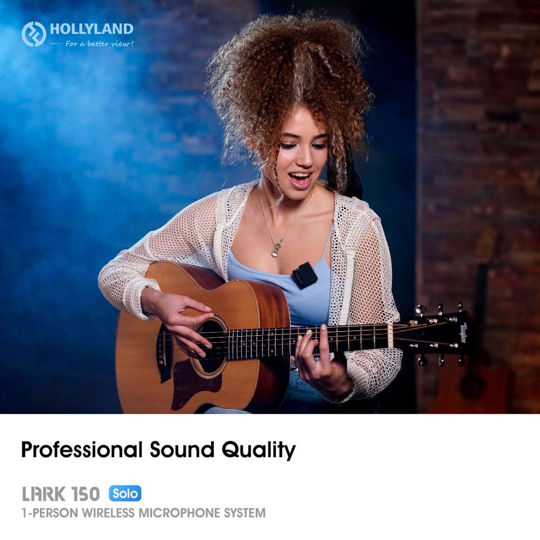 Hollyland Lark 150 Solo Singel Wireless audio - Bezprzewodowy system audio z mikrofonem