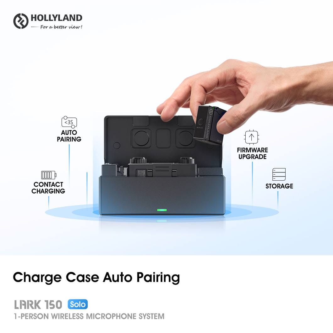Hollyland Lark 150 Solo Singel Wireless audio - Bezprzewodowy system audio z mikrofonem