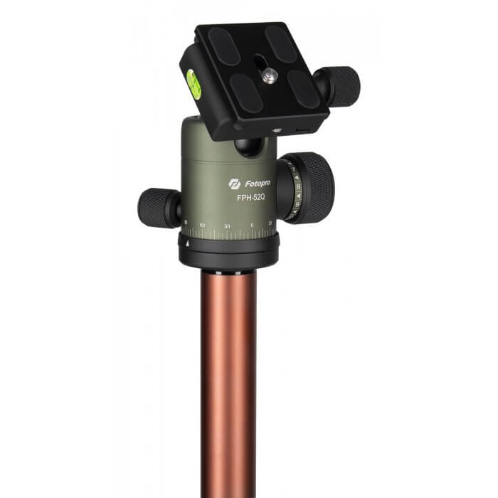 Statyw Fotopro X-go Chameleon z głowicą kulową FPH-52Q - zielono-brązowy