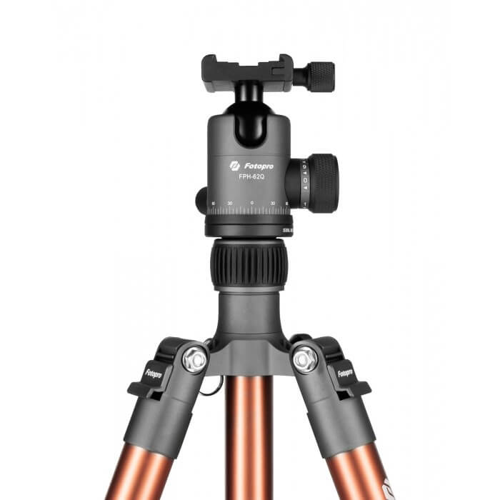 Statyw Fotopro X-go Predator z głowicą kulową FPH-62Q - szaro-brązowy