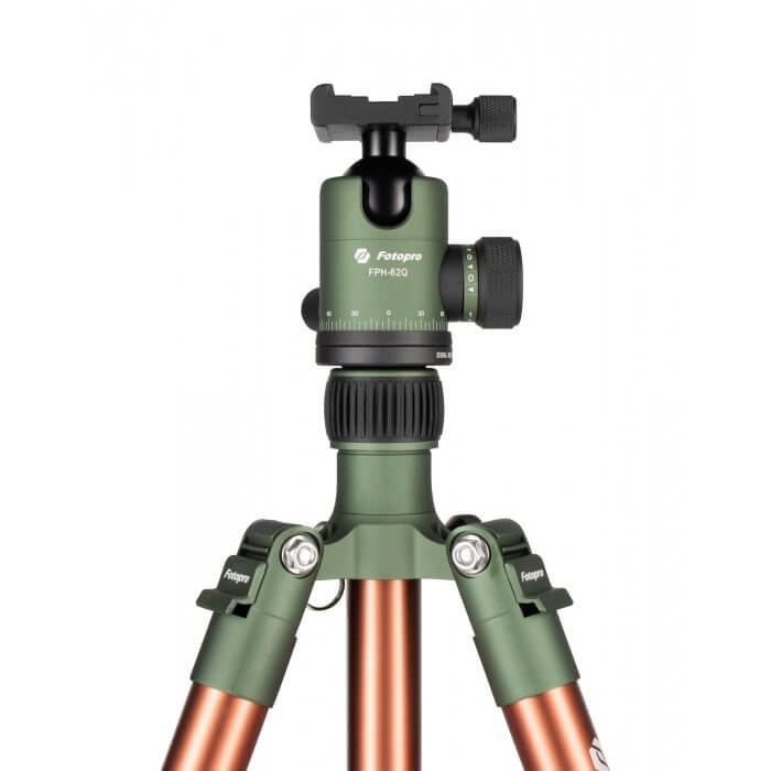Statyw Fotopro X-go Predator z głowicą kulową FPH-62Q - zielono-brązowy