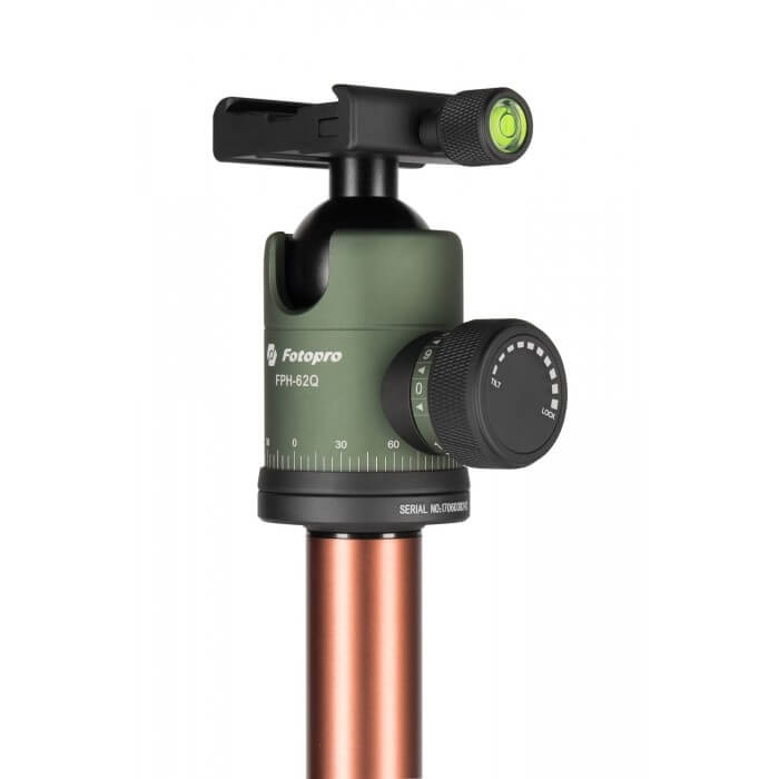 Statyw Fotopro X-go Predator z głowicą kulową FPH-62Q - zielono-brązowy