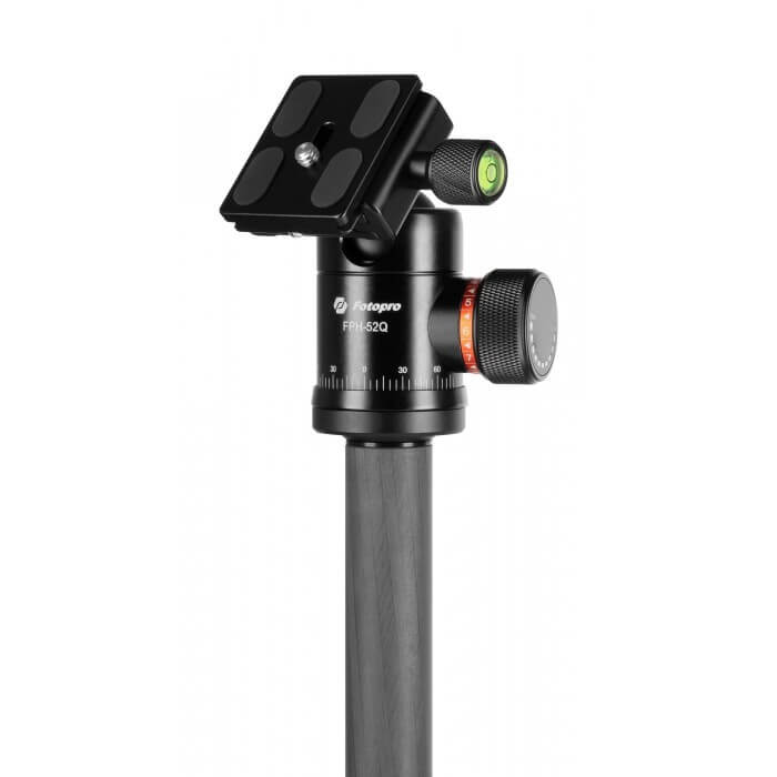 Statyw Fotopro X-go Plus z głowicą kulową FPH-52Q - czarny