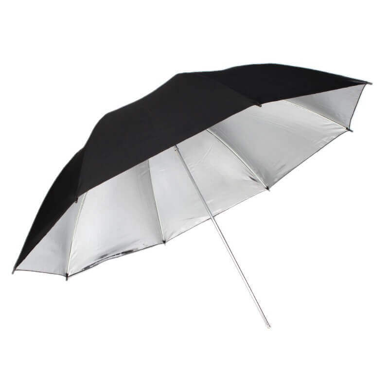 Parasolka Mitoya odbijająca srebrna 110cm z włókna szklanego