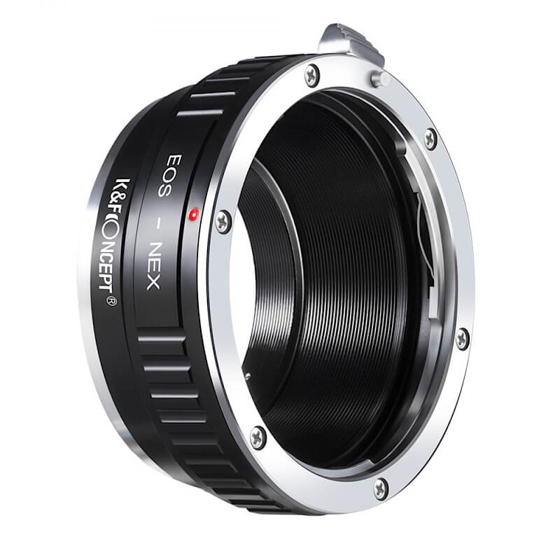 Adapter bagnetowy K&F Concept Canon EF obiektyw – Sony E-mount body